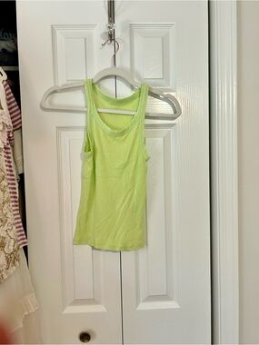 American Eagle Outfitters Lime Green Ribbed Tank Top